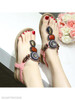 Plain Low Heeled T Strap Peep Toe Beach Casual Sandals
