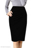 Plain Pencil Midi Skirt