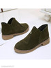 Plain Flat Velvet Round Toe Date Outdoor Ankle Boots