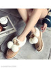 Plain Flat Velvet Round Toe Casual Date Flat Boots