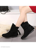 Plain Flat Velvet Round Toe Casual Date Flat Boots