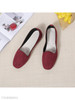 Plain Flat Velvet Round Toe Casual Date Comfort Flats