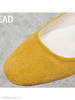 Plain Flat Velvet Round Toe Casual Date Comfort Flats