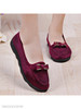 Plain Flat Velvet Round Toe Casual Date Comfort Flats