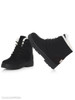 Plain Flat Velvet Criss Cross Round Toe Casual Date Outdoor Short Flat Boots