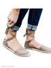 Plain Flat Velvet Ankle Strap Round Toe Casual Date Flat Sandals