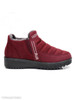 Plain Flat Round Toe Casual Outdoor Ankle Flat Boots