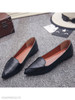 Plain Flat Point Toe Date Comfort Flats