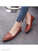 Plain Flat Point Toe Date Comfort Flats