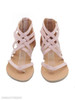 Plain Flat Ankle Strap Peep Toe Casual Gladiator Sandals