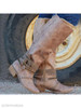 Plain Chunky Low Heeled Round Toe Date Outdoor Knee High Flat Boots