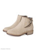 Plain Chunky Low Heeled Round Toe Date Outdoor Short Flat Boots