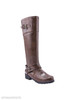 Plain Chunky Low Heeled Round Toe Casual Date Flat Boots