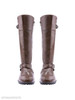 Plain Chunky Low Heeled Round Toe Casual Date Flat Boots