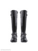 Plain Chunky Low Heeled Round Toe Casual Date Flat Boots