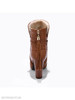 Plain Chunky High Heeled Velvet Point Toe Date Outdoor Short High Heels Boots