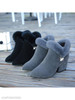 Plain Chunky High Heeled Velvet Point Toe Date Outdoor Short High Heels Boots