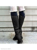 Plain Chunky High Heeled Round Toe Date Outdoor Knee High High Heels Boots