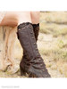 Plain Chunky High Heeled Round Toe Date Outdoor Knee High High Heels Boots