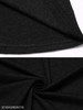V Neck Loose Fitting Patchwork Color Block Long Sleeve T-Shirts