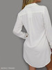 Turn Down Collar Patch Pocket Plain Shift Dress