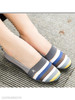 Striped Flat Round Toe Casual Comfort Flats