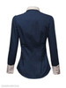 Summer Polyester Women Turn Down Collar Single Breasted Plain Long Sleeve Blouses