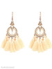 Statement Hollow Out Circle Tassel Drop Earrings