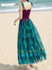 Spaghetti Strap Animal Printed Maxi Dress