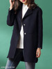 Notch Lapel Patch Pocket Plain Coat