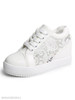 Lace Plain Flat Lace Criss Cross Round Toe Casual Sport Sneakers