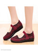 Lace Low Heeled Lace Round Toe Casual Date Comfort Flats