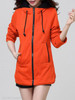 Hooded Zipper Plain Hoodie