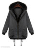 Hooded Zipper Plain Coat
