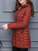 Hooded Zipper Plain Coat