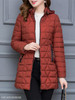 Hooded Zipper Plain Coat