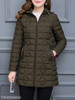Hooded Zipper Plain Coat