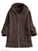 Hooded Zipper Plain Coat