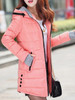 Hooded Zipper Plain Coat