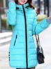Hooded Zipper Plain Coat