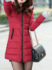 Hooded Zipper Plain Coat