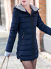 Hooded Zipper Plain Coat