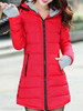 Hooded Zipper Plain Coat