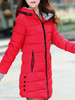 Hooded Zipper Plain Coat
