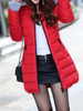 Hooded Zipper Plain Coat