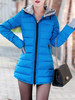 Hooded Zipper Plain Coat