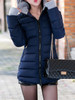 Hooded Zipper Plain Coat
