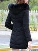 Hooded Plain Quilted Pocket Padded Coat