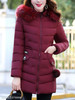 Hooded Plain Quilted Pocket Padded Coat