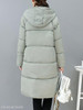 Hooded Pocket Quilted Plain Longline Padded Coat